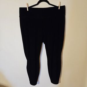 Torrid Black Velvet Leggings